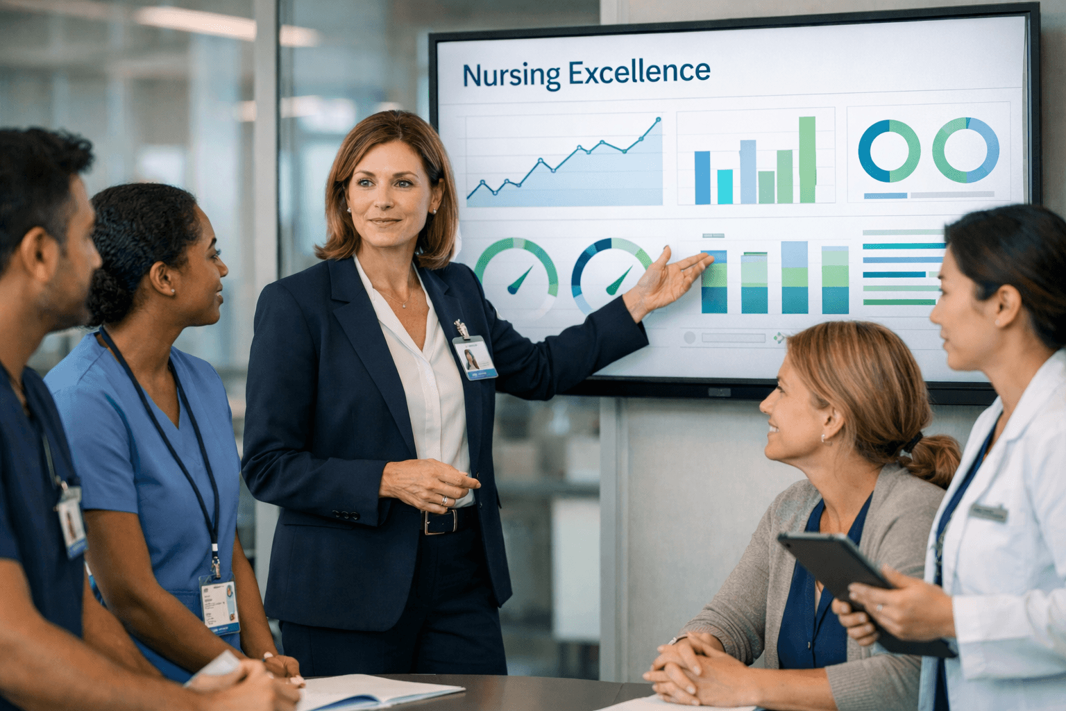 NELP unified platform features view across nursing excellence programs